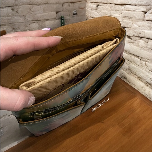 Patricia Nash Lily Granada Italian Leather Crossbody + Cardholder in Wtrbfy - Picture 5 of 5